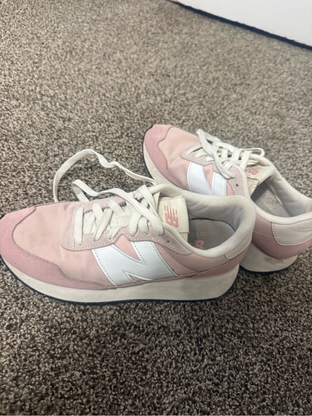 New Balance Pink & White 237